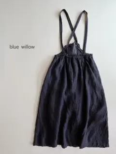るんるん's shop 様専用/ blue willow リネン 吊りスカート