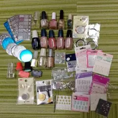 ネイルアート用品セット 3Dネイルシール　山盛り