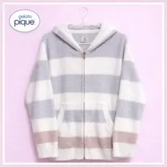 gelato pique フード付きストライプルームウェア
