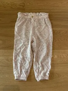 H&M 花柄パンツ 18M ジョガーパンツ　ピンク