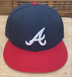 NEW ERA】vintage アトランタ・ブレーブス キャップ ネイビー - メルカリ