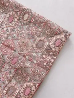 インド刺繍生地　HPCP チュール