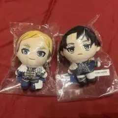 進撃の巨人 エスクリ エルヴィン リヴァイ ぬいぐるみ キーホルダーのサムネイル