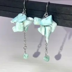 天然ラリマー ピアス