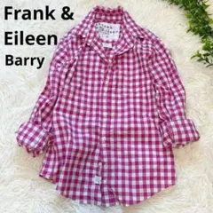Frank & Eileen Barry XS ピンクチェックシャツ