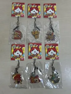 レトロ　妖怪ウォッチ メタルチャーム ストラップ　キーホルダー　6種　当時物