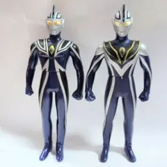 ウルトラヒーローシリーズ　ウルトラマンアグル　2000年版　ソフビ　2体セット