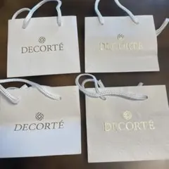 他商品と同時購入で100円！ DECORTÉ ショップ袋 4枚セット
