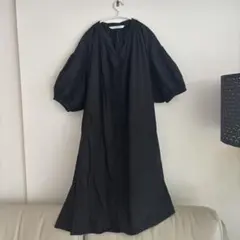 RAY BEAMS パフスリーブ ワンピース 黒
