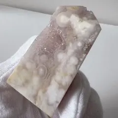 天然石☆ ピンアメ タワー ジオード ピンクアメジスト　カービング