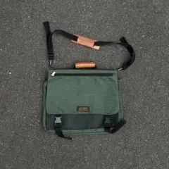 良品】 犬印製作所 帆布 カーキ ビジネスバッグ ブリーフケース 2way 
