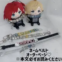 ♡オーダーページ♡ ネームベルト ネームタグ ネームキーホルダー