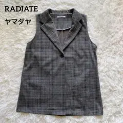 ヤマダヤ RADIATE チェック柄 テーラードベスト - メルカリ