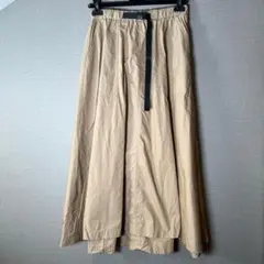 【niko and...】ガチャベルト付フレアロングスカート(3)ベージュ