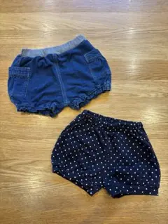 無印良品　短パン　ショートパンツ　2点セット　80サイズ