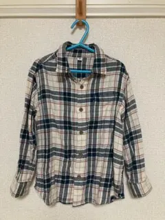 UNIQLO チェック柄 長袖シャツ 110