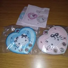 ハローキティ 刺繍カスタムキーホルダー　２個セット