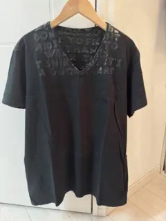 2007AW Martin Margielaエイズ Tシャツ 黒×黒のサムネイル