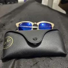 Ray-Ban 青色レンズ サングラス ケース付き