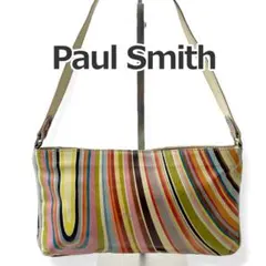 Paul Smith マルチストライプ アクセサリーポーチ ハンドバッグ 総柄