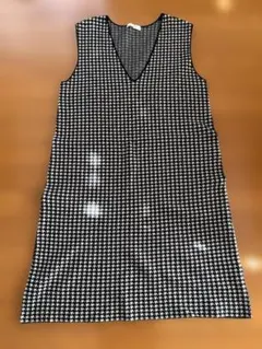 any SiS 千鳥格子柄 ノースリーブワンピース