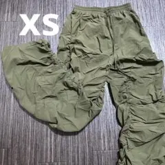 【SHEIN】サイドギャザー　カーゴパンツ カーキ　xs
