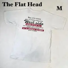 The Flat Head 半袖Tシャツ 両面プリント ロゴ コットン 日本製