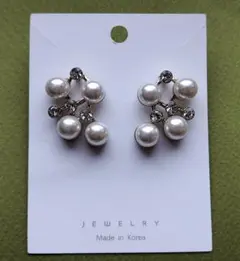 パールクリスタルピアス