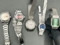 SEIKO ORIENT Ladies 5pc 3 Working 3本稼働