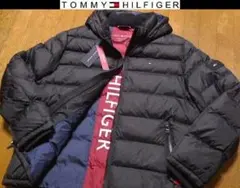 【大きい】3XL4XL日本サイズ位トミーヒルフィガーUSA限定ダウンジャケット黒