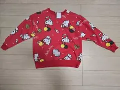 新品　タグ付き　M　ハローキティ　赤色トレーナー　スウェット　裏起毛　サンリオ