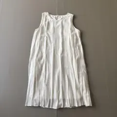 【美品】ラグナムーン　プリーツワンピース　S 白