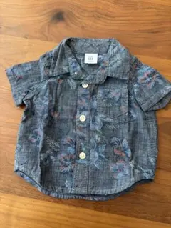 baby GAP 花柄 半袖シャツ 0-3ヶ月