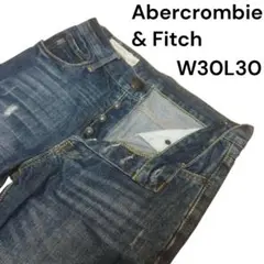 Abercrombie & Fitch ストレート デニム ダメージ加工