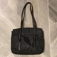 PRADA プラダ レザー切替ナイロントートバッグ/ショルダー
