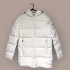 ZARA MAN ダウンコート ホワイトダックダウン90% フード付 白 S