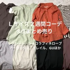 パンツ派サマーコーデ8点まとめ売り　Ｌサイズ