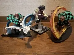 鬼滅の刃 一番くじ フィギュア 冨岡義勇 炭治郎 2種類 3体セット