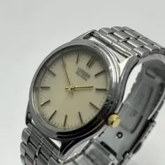 シチズン E031 ソーラー メンズウォッチ シンプル スタンダード 稼働