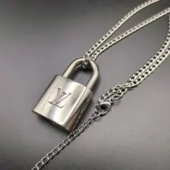 LOUIS VUITTON　南京錠ネックレス　喜平新品社外チェーン