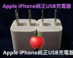 Apple iPhone純正USB充電器ACアダプタ -5V-1A/2個セット