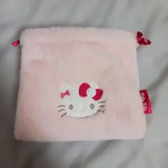 Hello Kitty ピンクファーポーチ