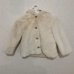 ZARA baby ボアフード付きショートコート