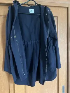秋期　ネイビー マウンテンパーカー フード付き
