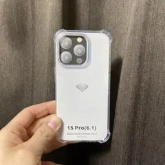 iPhone15Pro用 透明バンパーケース 4点