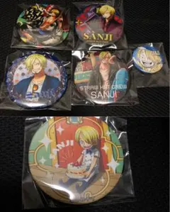 ワンピース サンジのカフェ 缶バッジセット リンゴ - メルカリ