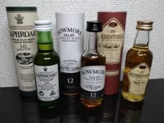 スコッチウイスキー　ミニチュアボトル