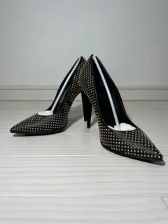 ジュゼッペザノッティ　ハイヒール 黒 ポインテッドトゥ