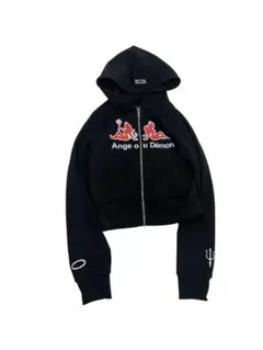 正規店購入 LCE Anges ou Démon フード付きクロップドパーカー