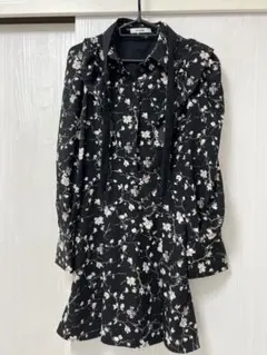 SNIDEL 花柄シャツワンピース サイズ0